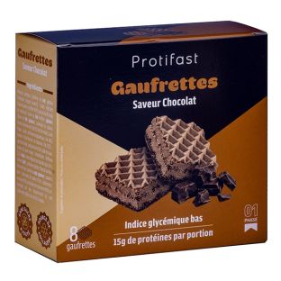 High Protein Chocolate Flavoured Wafer Squares.
