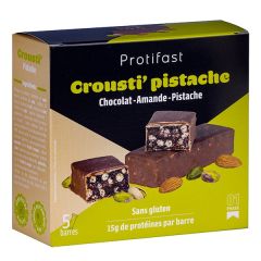 Protifast Chocolate Pistachio Protein Bar with Almonds.