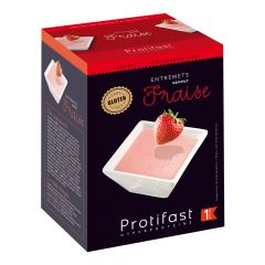 Instant High Protein Strawberry Shake Pudding or Mousse. 7 servings