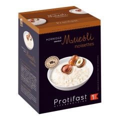 High Protein Oats-Porridge with Hazelnut