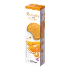 High Protein Zesty Orange Biscuits. 4 individually wrapped packs.