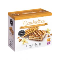 High Protein Vanilla Cream Wafer Square. Low Carbohydrate Product. Acceptable on VLCD.